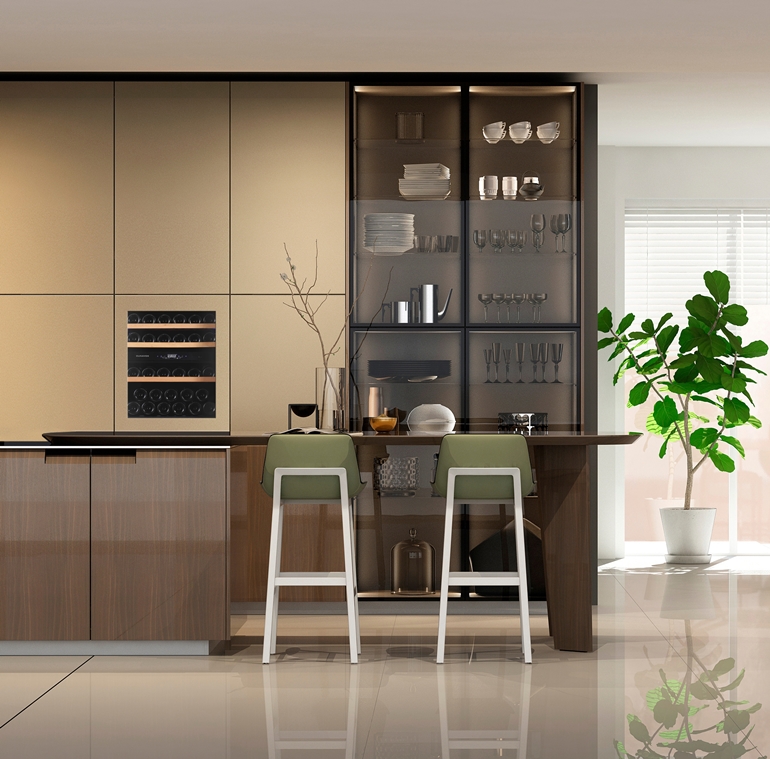 Modern,House,Interior,With,Kitchen ,3d,Render