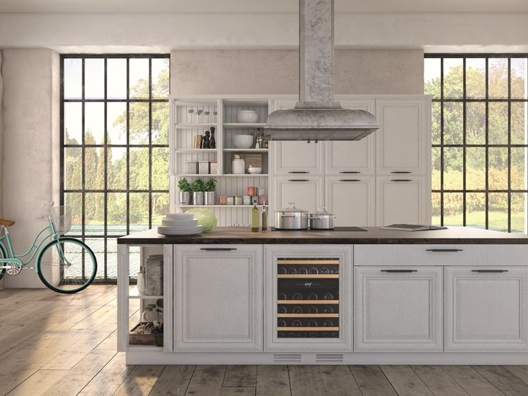 Luxurious,Kitchen,With,Stainless,Steel,Appliances,In,A,Apartment